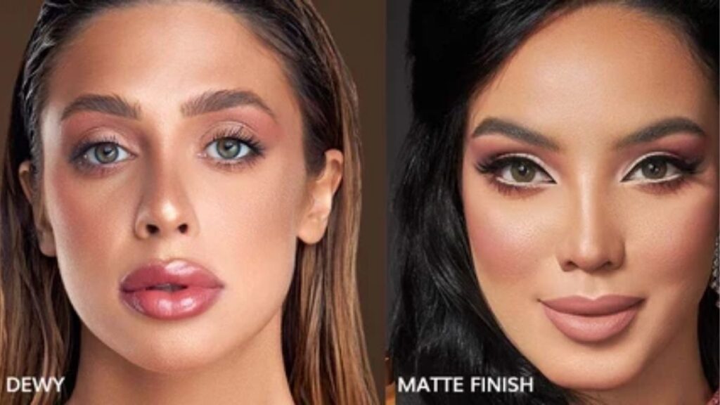 So sánh matte, natural, satin và dewy finish của foundation