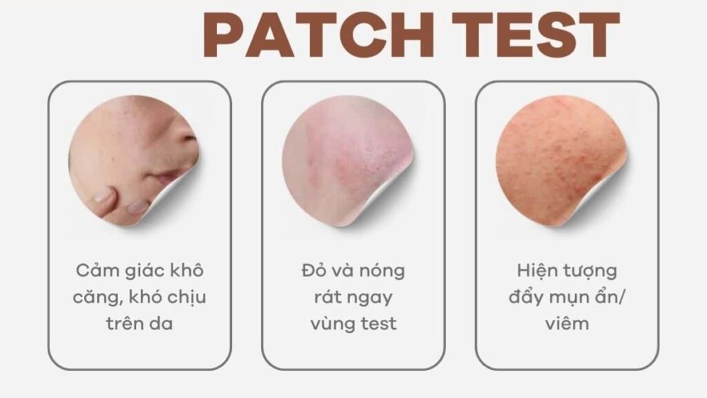 Patch Test Là Gì? Cách Thử Mỹ Phẩm Trước Khi Dùng Toàn Mặt 1 Patch test là gì và cách thử mỹ phẩm trên vùng da nhỏ trước khi dùng toàn mặt