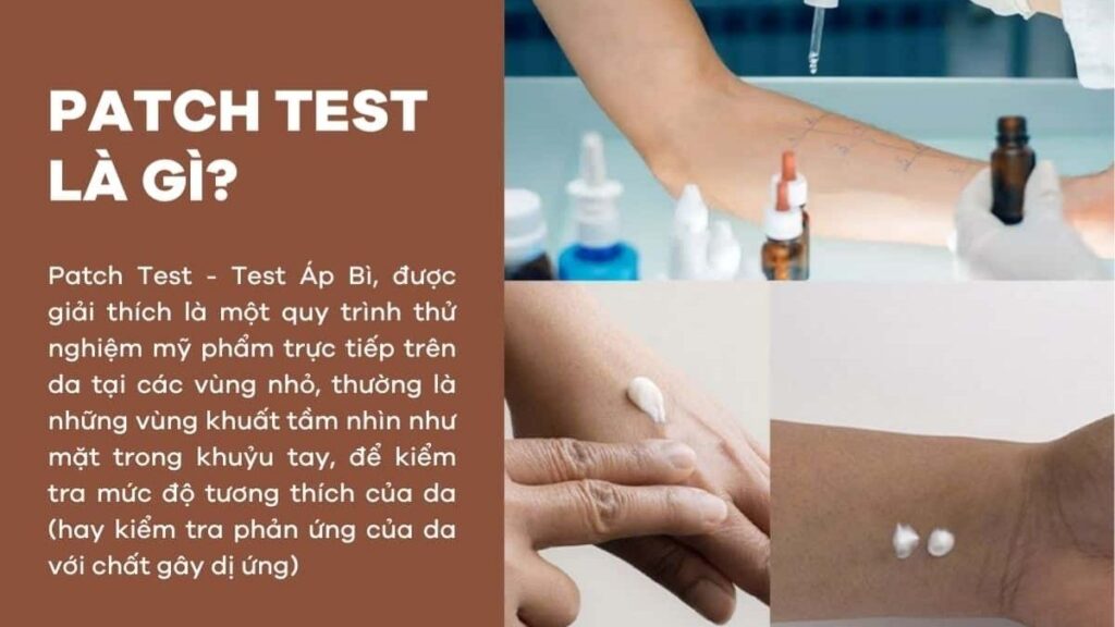 Patch Test Là Gì? Cách Thử Mỹ Phẩm Trước Khi Dùng Toàn Mặt 2 Patch test mỹ phẩm bằng cách thử sản phẩm trên một vùng da nhỏ ở cẳng tay
