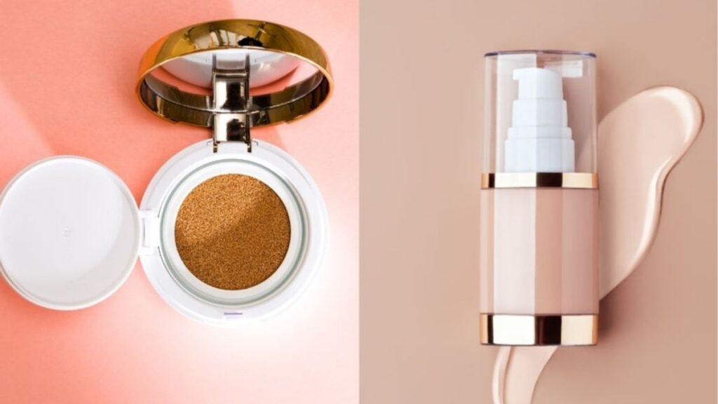 So sánh cushion phấn nước và kem nền foundation theo cách dùng và độ tiện